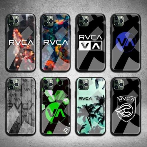RVCA Extreme Sports Phone Case Tempered Glass For iPhone 12 11 Pro Max Mini XR XS MAX 8 X 7 6S 6 Plus SE 2020 cover