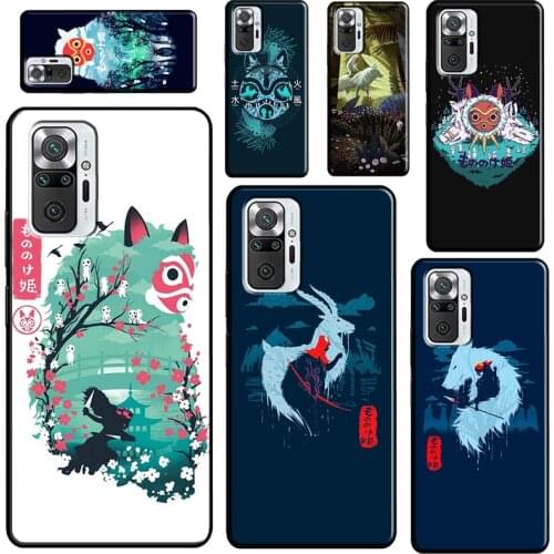 Princess Mononoke For Xiaomi Redmi Note 10 Pro Note 9 Pro 8T 9S Note 8 Pro Phone Case For Redmi 9 9C 9T 9A