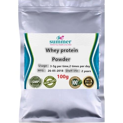 100-1000g Pure Whey protein powder,lactalbumin,lactoalbumin,King of protein powder for enhance the bodys antioxidant capacity