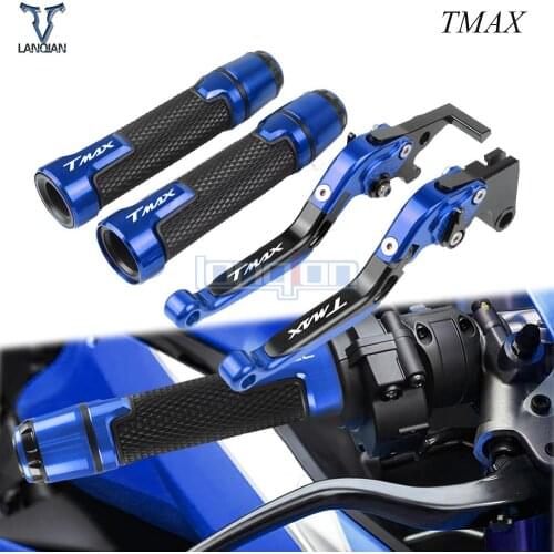 For Yamaha TMAX500 530 2001 2002 2003 2004-2007 Motorcycle Folding Extendable Moto Adjustable Clutch Brake Levers Handlebar Grip
