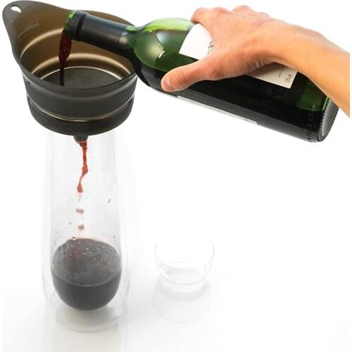 Wine Filter Foldable Funnel Bar Tools Silicone Screen Filter Red Wine Jam Juice Folding Funnel Kitchen Gadget