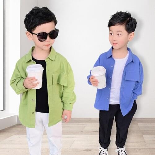 Boys Summer Candy Color Shirt +Pants 2Pcs Clothing Set Kids School Uniforms Gentleman Outdoor TrackSuit Children Beach Dress