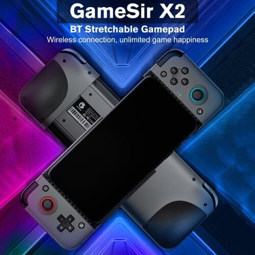 GameSir X2 BT Game Controller Wireless Mobile Game Gamepad Joystick Stretchable for Android iOS Support Cloud Gaming
