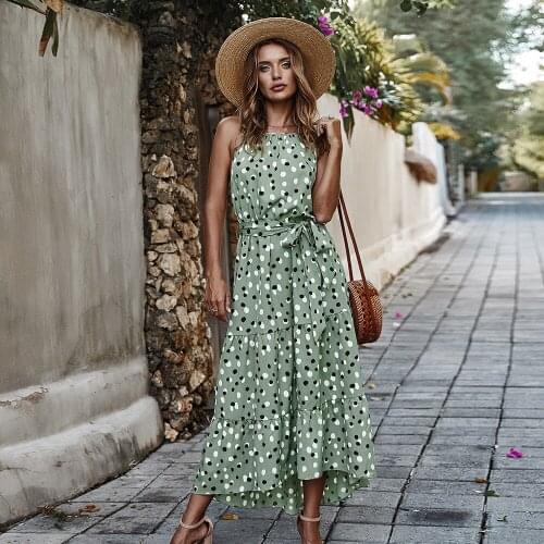 KK LUFAINA Summer Polka Dot Dresses