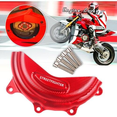 Left Engine Stator Cover Motorcycle Engine Decoration Cover Alternator Cover Cap For DUCATI PANIGALE V4/S Streetfighter V4/S