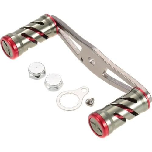Lixada Strong Aluminum Alloy Fishing Reel Handle Left and Right Interchangeable for Baitcasting Fishing Reel Rocker
