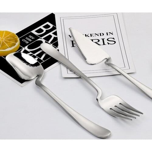 Dinnerware set 304 Stainless Steel Silver Tableware Magic Cutlery Knife Spoon Fork setstainless steel tableware Dinnerware