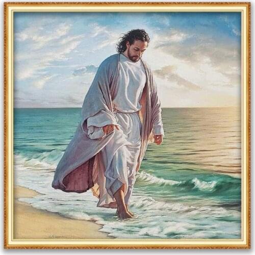 Region Jesus DIY Embroidery 11CT Cross Stitch Kits Craft Needlework Set Cotton Thread Printed Canvas Home Decoration