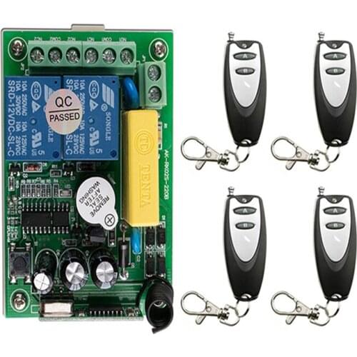 AC 220 V 2CH 2CH Radio Controller RF Wireless Relay Remote Control Switch 315 MHZ 433 MHZ Transmitter+ Receiver