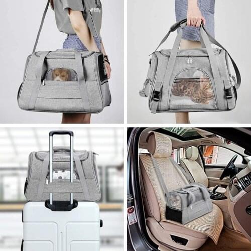 Dog Carrier Bags Portable Pet Cat Dog Backpack Breathable Cat Carrier Bag Airline Approved Transport Carrying for Cats Small New
