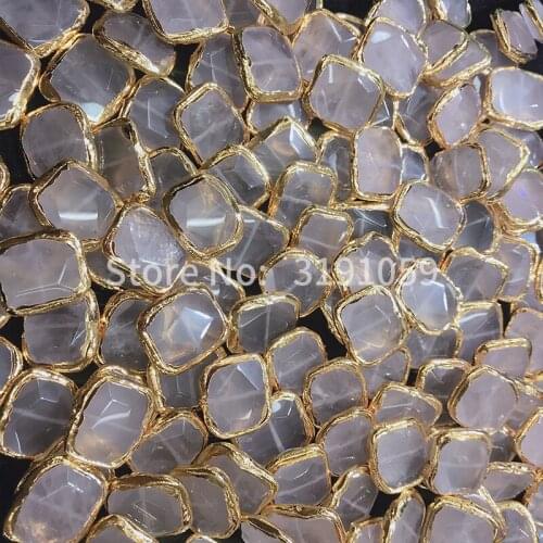 Europe and the United States new simple generous irregular crystal teeth pendant jewelry pendant