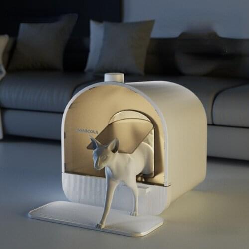 Fully Enclosed Training Cat Litter Box House Box Enclosure Furniture Large Litter Box Arenero Gato Cerrado Pet Products BD50CB