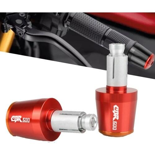 Motorcycle Handlebar Gear Balanced Plug Slider Handle Bar End Grips Cap For Honda CBR 600 CBR600 CBR-600 1991 1992 1993-2007