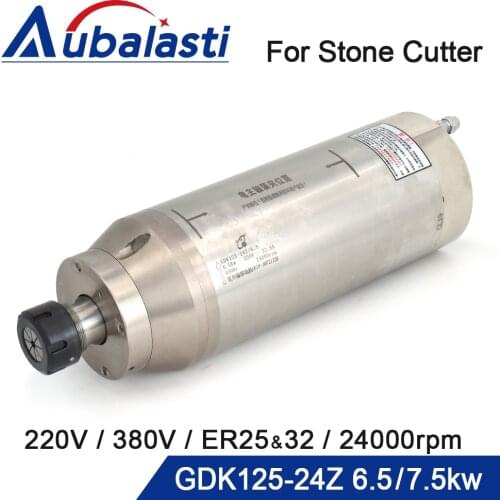 CNC Water Cooling Spindle Metal Milling 6.5kw 7.5kw Water Cooled Spindle Motor ER32 380v 220v for CNC Router Metal Milling tools