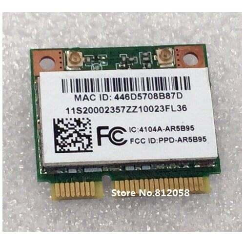SSEA for Atheros AR5B95 AR9285 Half Mini PCI-E Wireless Card 150Mbps For IBM lenovo V360 V460 V560 Y560 Y550 Z460 G455 B450 B460