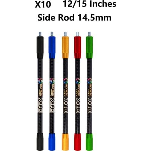 Sanlida X10 Stabilizer 14.5mm 12/15Inches Side Rod Carbon Fiber Compound Accessories Bow Target Archery