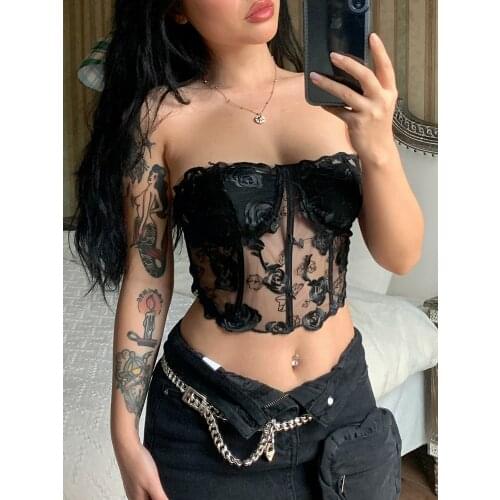 Женские прозрачные майки WEEKEEP China At AliExpress