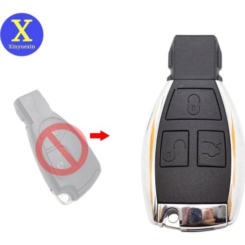 XinYueXin Newest Modified Key Case Shell Fob Cover for Benz B C E ML S CLK CL Vito 639 Smart Key 2 Button 3 Button 4 Button
