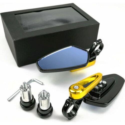 High Quality 7/8" 22mm Motorcycle Aluminum Bar End Side Rearview Mirror Universal Motorbike Bike Handlebar Rear View Mirrors