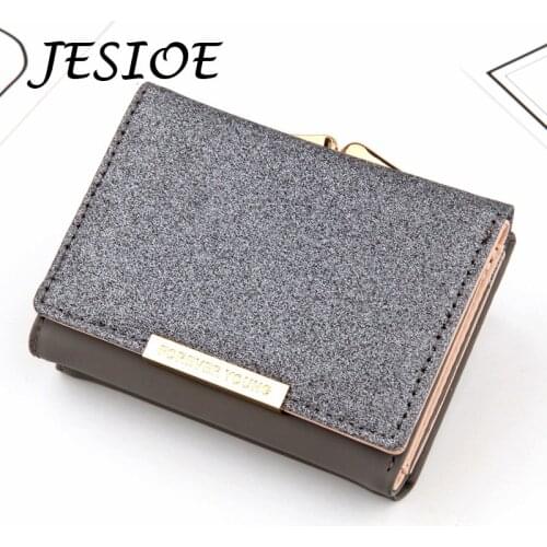 Women Mini Wallets Sparkly Lether Coin Purse Ladies Glitter Card Holder Bags for Women Casual Female Clutch Money Small Wallets