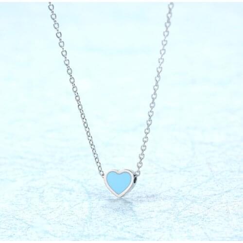 Female necklace stainless steel necklace women heart necklace fashion stainless steel jewelry pendant necklace gift