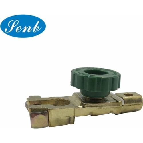 Universal Battery Terminal Quick Disconnect Switch with Green Knob 12V or 24V Car Truck Boat 1Pcs