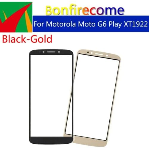 10pcs\lot Touchscreen For Motorola Moto G6 Play XT1922 Touch Screen Front Panel Glass Lens LCD Outer Glass 5.7"