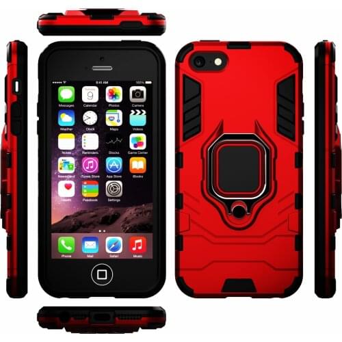 Phone Holder Finger Ring Case For iPhone 5 5s SE Magnetic Armor Shockproof Cover on the For iPhone se 2016 5 5s 5G 4.0" Coque