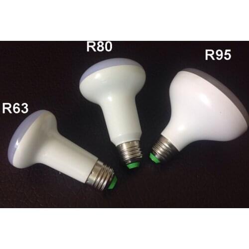 R63 R80 R95 7W/12W/15W E27Umbrella LED Bulb Cool White/Warm White AC85~265V dimmable SpotLight 180 degrees Lamp for home office