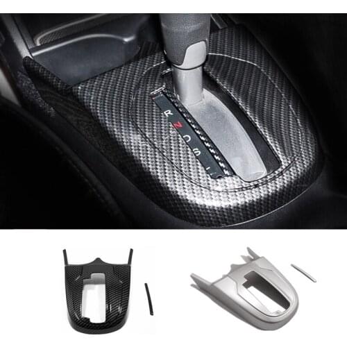 For Honda FIT JAZZ 2014 to 2018 Accessories Car gear shift knob frame panel Decoration cover trim car styling ABS Matte /Carbon