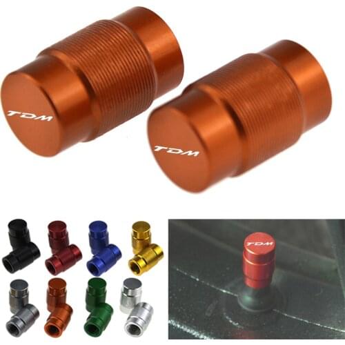 For YAMAHA TDM 850 TDM850 1991-2020 TDM 900 TDM900 04-15 Motorcycle Accessorie Wheel Tire Valve Stem Caps CNC Airtight Covers