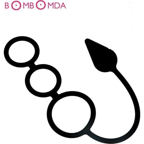 Penis Rings Pull Beads Anal Plug Cock Rings Men Erotic Toys Gay Climax Butt Plug Prostate Massage Sex Products