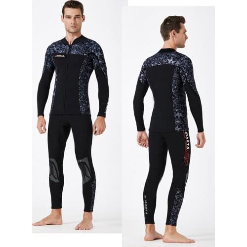 Mens Women’s 3mm Wetsuits Jacket or Pants Long Sleeve Neoprene Wetsuits Top Bottom Surfing Scuba Diving Snorkeling Swim Suit