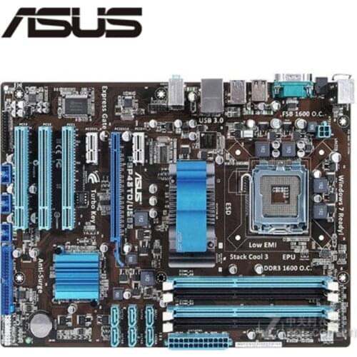 For Asus P5P43TD/USB3 Desktop Motherboard P43 Socket LGA 775 Q8200 Q8300 DDR3 Original Used Mainboard On Sale