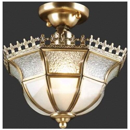 Copper balcony pendant light fashion entranceway small light stair lamp bar garden hone lighting Pendant lamps ZL301