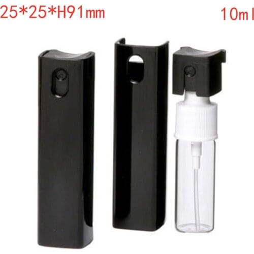 1cs10ml Bottom-filled Mini Perfume Spray Bottles Glass Shell Atomizer Portable Travel Perfume Storage Container Bottle Points