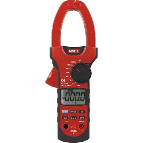 UNIT UT209A 208A Digital Clamp Multimeter 1000A 1000V True RMS Clamp Meter Ammeter Voltmeter LCD Backlight AC DC Clamp