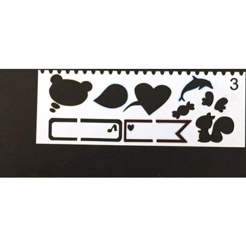 Drawing set Trumpet Clover Digital Painting Template Ruler Sets Of Diy Photo Album Hand Scale Template Children Drawing Board