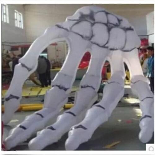 Inflatable Skeleton Hand for Halloween Decoration with Led light 5M 110V 220V Top Quality