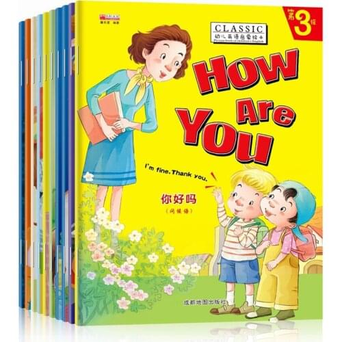 10 Books English Sentence Daily Routines Conversation Books for Kids Educational Book for Children 3-10 Years Old