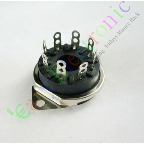 Wholesale and retail 8pcs 8pin Bakelite vacuum tube sockets valve base Chassis fr EL34 KT88 6550 6SN7 free shipping