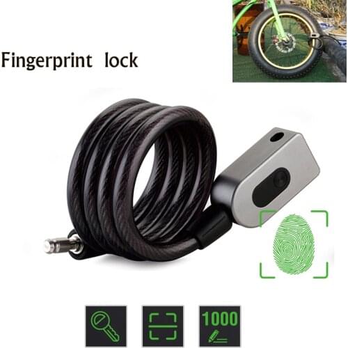 Universal Anti-Theft Bike Bicycle Lock Stainless Steel Cable Coil For Motorcycle Cycle MTB Bike Chain Security Fingerprin
