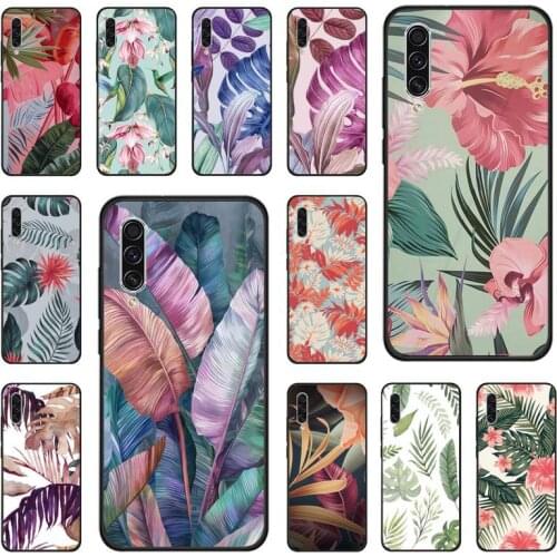 Vintage Banana Leaves Phone Cases For Samsung galaxy S note 7 8 9 10 20 fe edge A 6 10 20 30 50 51 70 lite plus Soft Funda