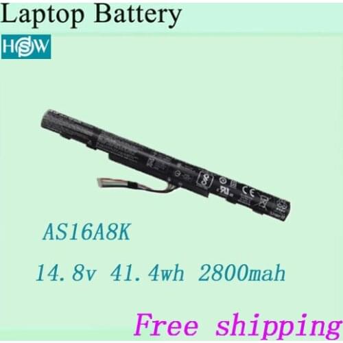 Hight quality battery For Acer AS16A8K Acer Aspire E 15 series E5-575G-53VG E5-575G-58UJ Laptop battery free shipping