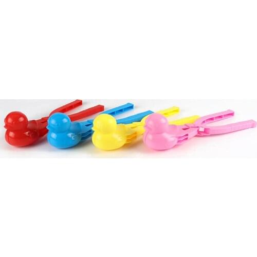 1/4PC Snowball Maker Plastic Clip Kids Outdoor Sand Snow Ball Mold Toys Fight Duck Snowman Maker Clip Toy for Children