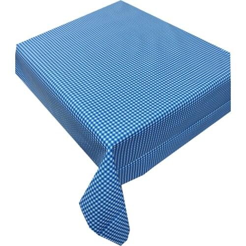 Zeren Home Blue Mini Pitikare Plaids Carefree Table Cloth 70x120 cm