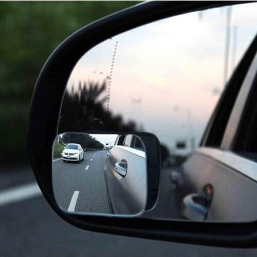 2Pcs/Set Mini 360 Degree HD Blind Spot Mirror Car Rearview Extra Wide Angle Adjustable Convex Mirror Car Accessories