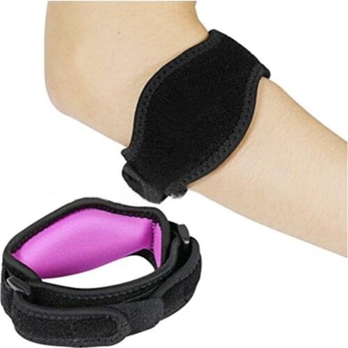 1PCS Adjustable Basketball Badminton Tennis Golf Elbow Support Golfers Strap Elbow Pads EVA Compression Pad