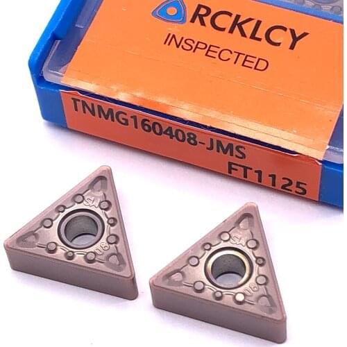 10pcs RCKLCY TNMG160408 JMS FT1125 cemented Carbide coating cutting tool insert for stainless steel