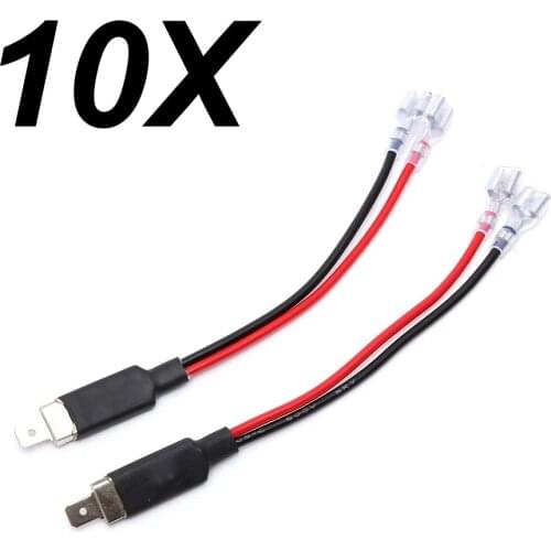 10X LED H1 Replacement Single Converter Wiring Connector Cable Conversion Lines Adapter Holder HID Headlight Bulb Accessories